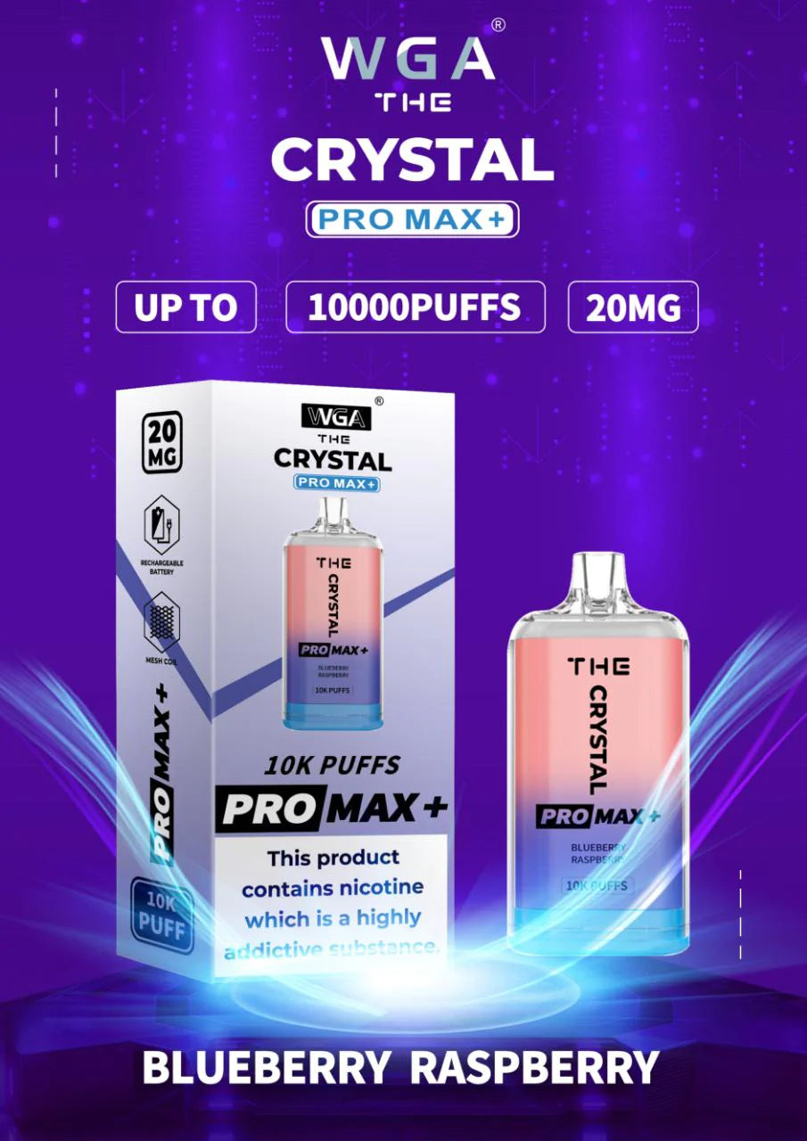 Bulk Crystal Pro Max 10000 Puffs Vape Box of 10 UK
