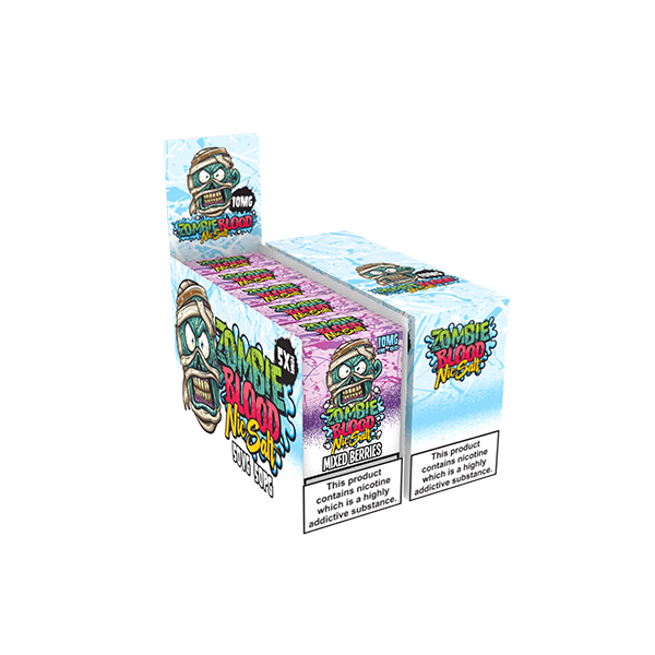 10mg Zombie Blood 10ml Nic Salts E-Liquid - Pack Of 5 (50VG/50PG)