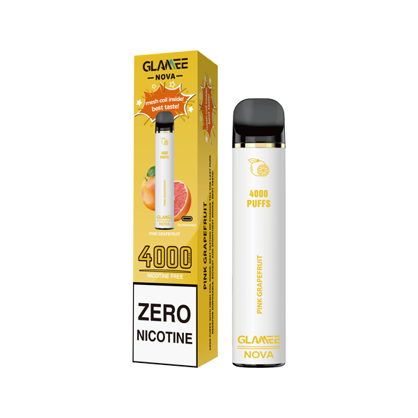 Glamee Nova Disposable Vaping Device 4000 Puffs 0mg (BUY 1 GET 1 FREE)