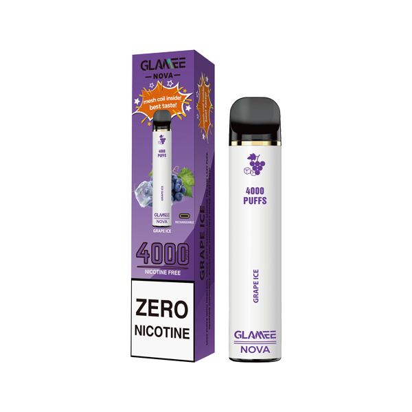 Glamee Nova Disposable Vaping Device 4000 Puffs 0mg (BUY 1 GET 1 FREE)