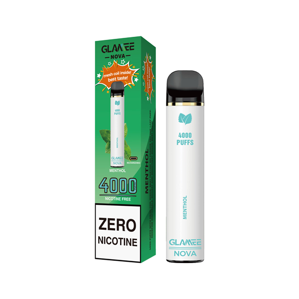 Glamee Nova Disposable Vaping Device 4000 Puffs 0mg (BUY 1 GET 1 FREE)