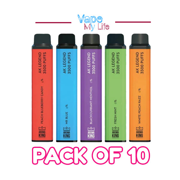 Aroma King Legend 3500 Puffs Vape Box of 10