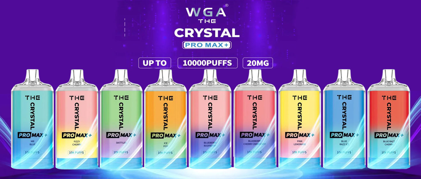 Bulk Buy Crystal Pro Max 10000 Puffs Vape Box of 10 in UK