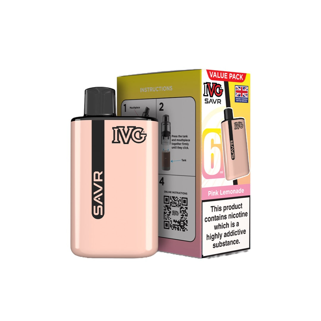 20mg IVG SAVR Prefilled Pod Vape Kit 3000 Puffs