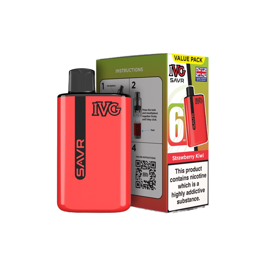 20mg IVG SAVR Prefilled Pod Vape Kit 3000 Puffs