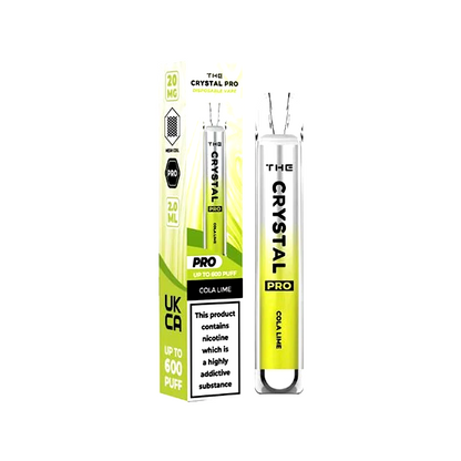 20mg Crystal Pro 600 Puffs Disposable Vape