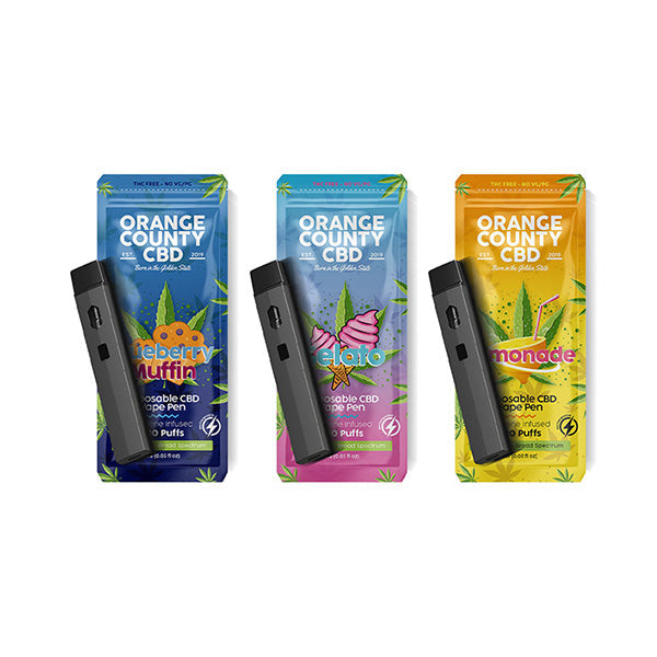 Orange County CBD 600mg CBD Disposable Vape - 1ml 700 Puffs: