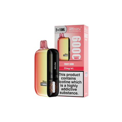 20mg SKE Sikary S6000 Disposable Pod Vape Kit 6000 Puffs (Buy 2 Get 1 Free)