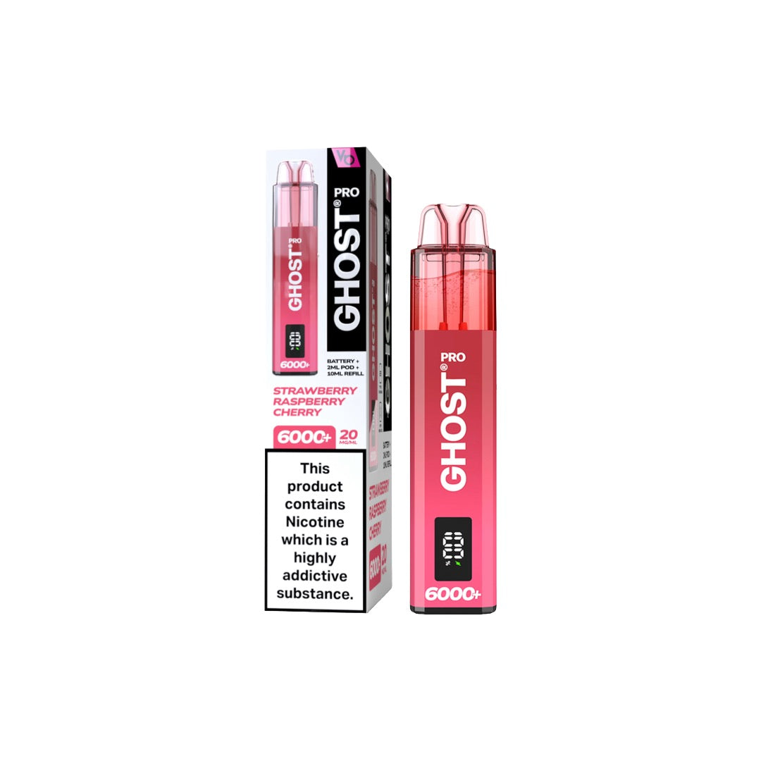 20mg Ghost Pro 6000+ Puffs Disposable Vapes Bars