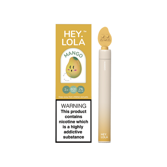 20mg Hey Lola Disposable Vape Device 600 Puffs