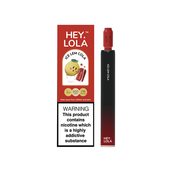 20mg Hey Lola Disposable Vape Device 600 Puffs