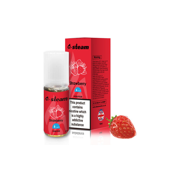 A-Steam Fruit Flavours 18MG 10ML E-Liquid (50VG/50PG)