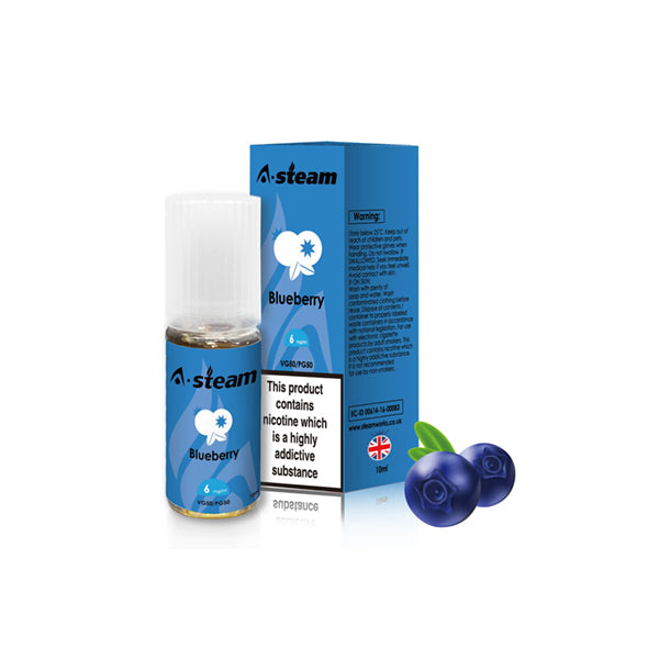 A-Steam Fruit Flavours 18MG 10ML E-Liquid (50VG/50PG)