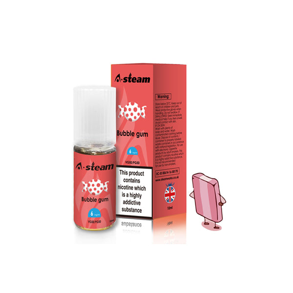 A-Steam Fruit Flavours 18MG 10ML E-Liquid (50VG/50PG)