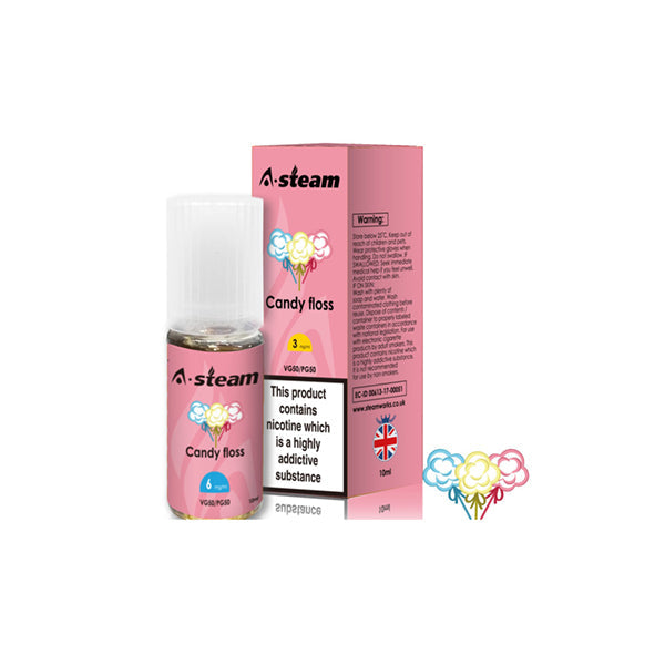 A-Steam Fruit Flavours 18MG 10ML E-Liquid (50VG/50PG)