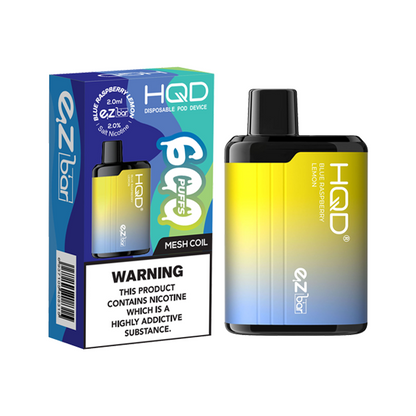 20mg HQD EZ Bar 600 Puffs Disposable Vape Uk