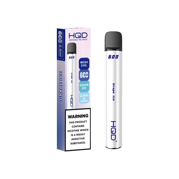 20mg HQD 600 Puffs Disposable Vape UK