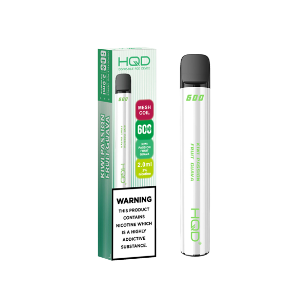 20mg HQD 600 Puffs Disposable Vape UK