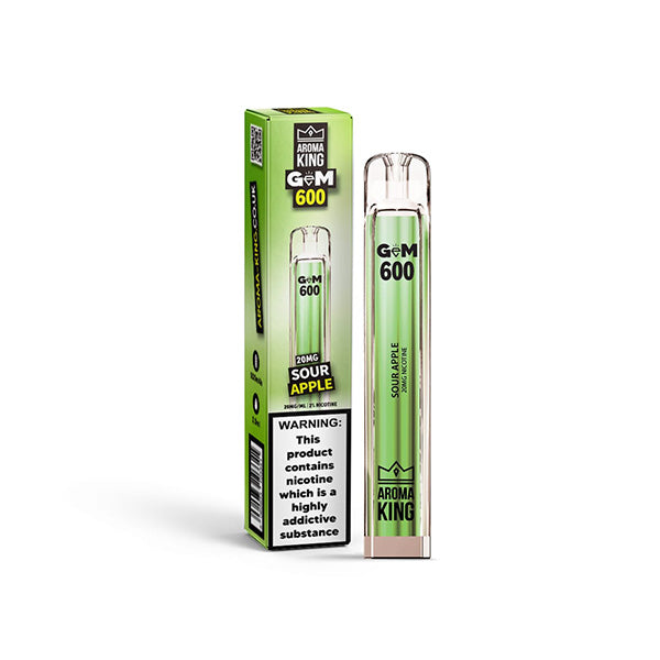 20mg Aroma King GEM 600 Puffs Disposable Vape