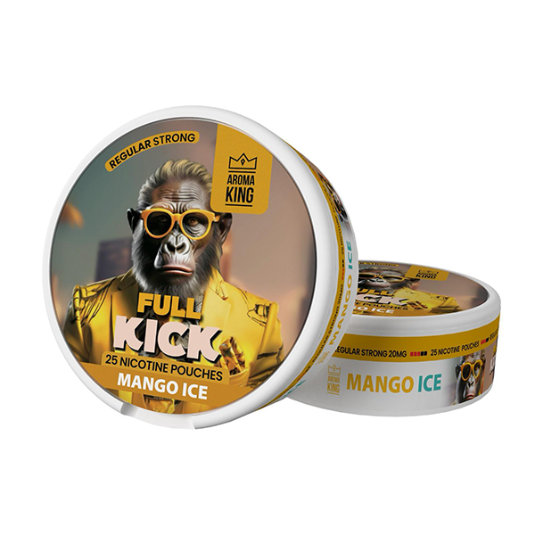 20mg Aroma King Full Kick Nicotine Pouches - Mango Ice
