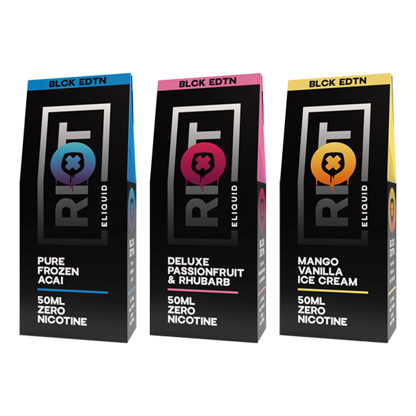 Riot Squad Black Edition Shortfill E-Liquid Flavours