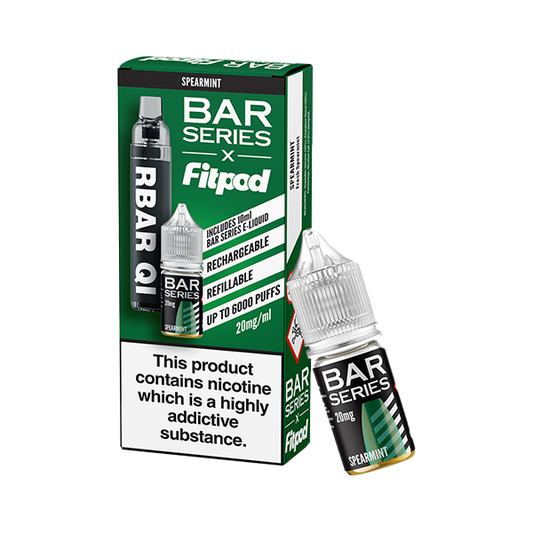 20mg Bar Series x Fitpod RBAR QI 6000 Puffs Vape & 10ml Nic Salt