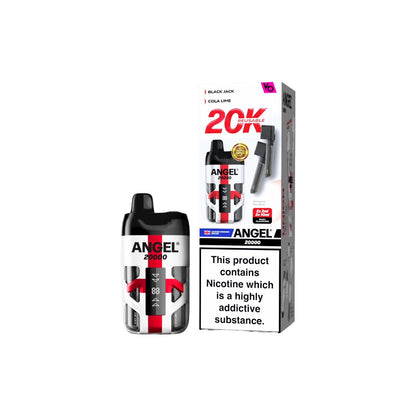 20mg Angel 20000 by Vapes Bars Duel Prefilled Pod Vape Kit 20000 Puffs