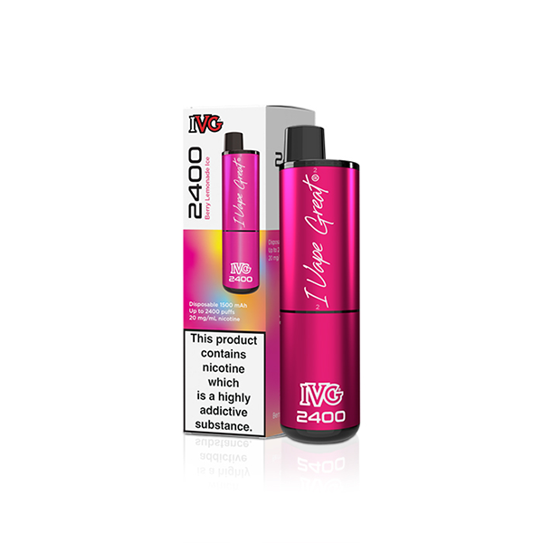 20mg IVG 2400 Puffs Disposable Vapes Box of 10