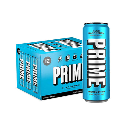 PRIME Energy Blue Raspberry Drink Can 355ml 12 pack