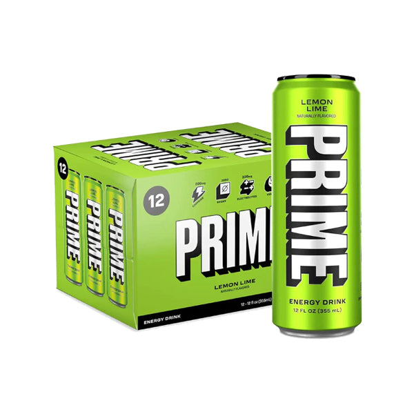PRIME Energy Lemon Lime Drink Can 355ml