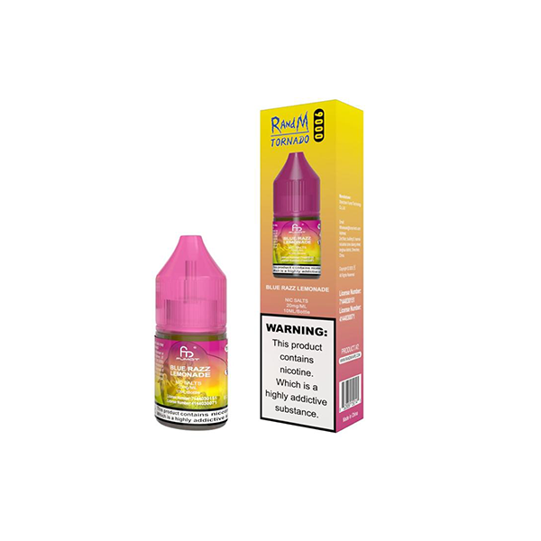 20mg RandM Tornado 9000 Nic Salts E-Liquid (50VG/50PG)