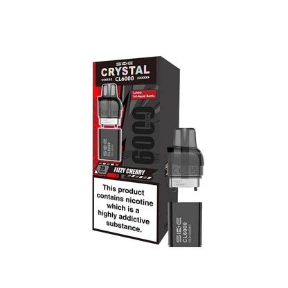 SKE Crystal CL6000 20mg Replacement Prefilled Pods 2ml 1200 Puffs - 2 Pcs