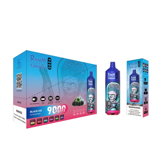 RandM Tornado 9000 Puffs Disposable Vape Box of 10