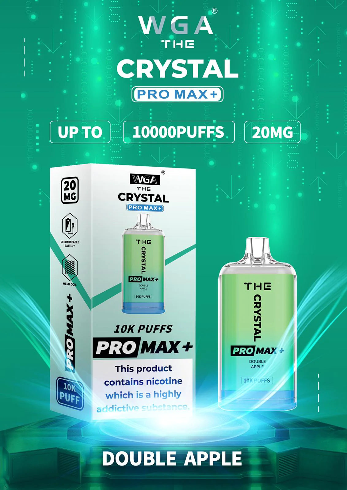 Bulk Buy Crystal Pro Max 10000 Puffs Vape in UK