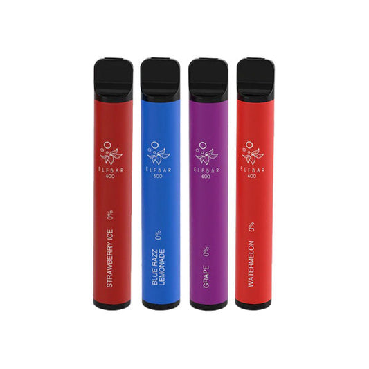 EXPIRED ::0mg ELF Bar 600 Disposable Vape Pod 600 Puffs