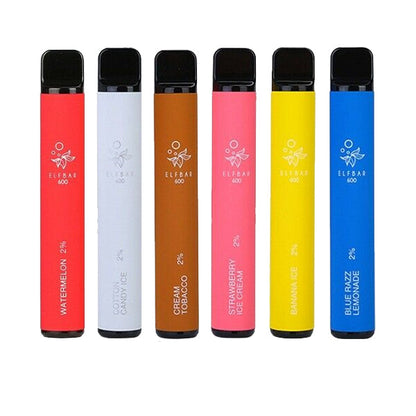 Elf Bar 600 Puffs Disposable Vape 20mg