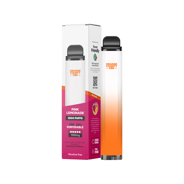 Orange County CBD 1000mg CBD & CBG 3500 Puffs Vape Device