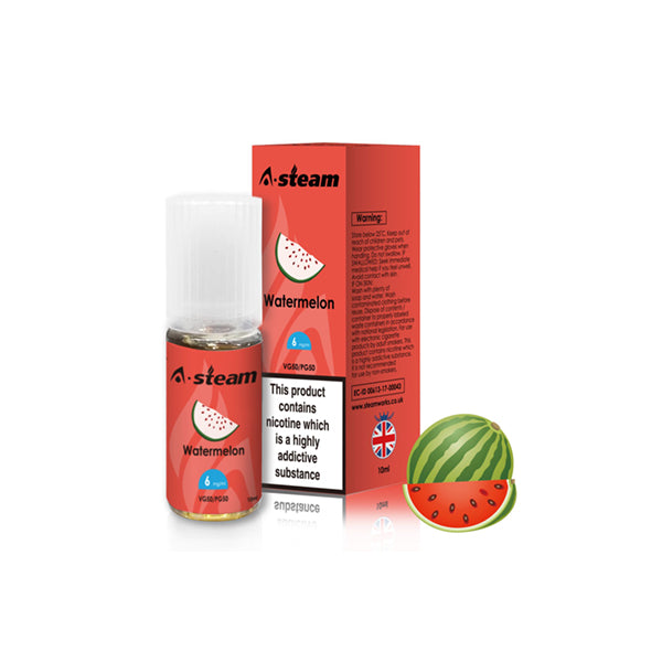 A-Steam Fruit Flavours 18MG 10ML E-Liquid (50VG/50PG)