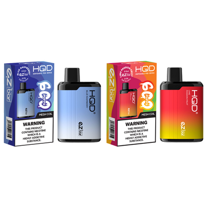 HQD EZ Bar 600 Puffs Disposable Vape 20mg