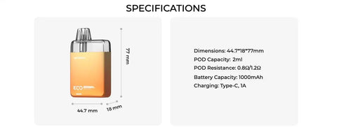 vaporesso eco nano 6ml pod